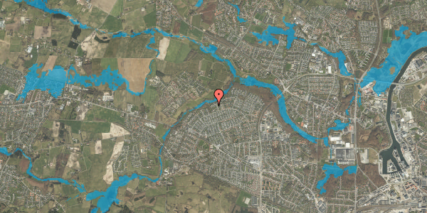 Oversvømmelsesrisiko fra vandløb på Rypebakken 14, 5210 Odense NV