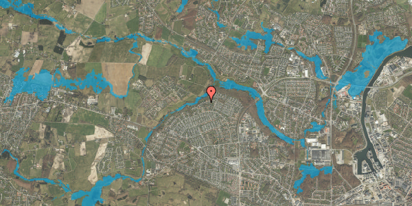 Oversvømmelsesrisiko fra vandløb på Rypebakken 25, 5210 Odense NV