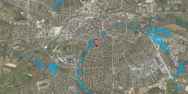 Oversvømmelsesrisiko fra vandløb på Sadolinsgade 7, 2. , 5000 Odense C