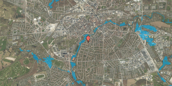 Oversvømmelsesrisiko fra vandløb på Sadolinsgade 9, st. tv, 5000 Odense C
