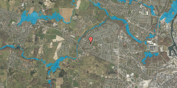 Oversvømmelsesrisiko fra vandløb på Siriusvænget 11, 5210 Odense NV