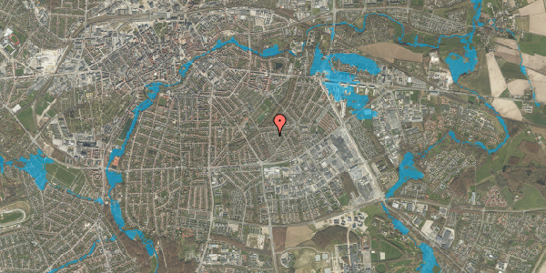 Oversvømmelsesrisiko fra vandløb på Skalbjergvej 8, 5230 Odense M