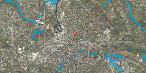 Oversvømmelsesrisiko fra vandløb på Skibhusvej 54, 1. th, 5000 Odense C