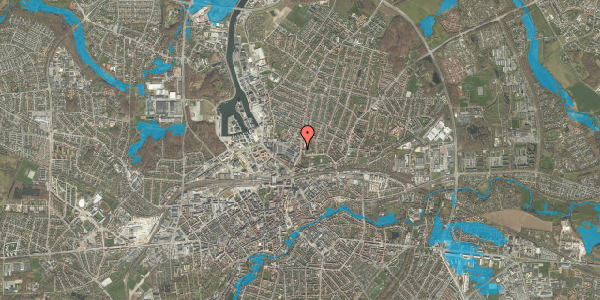 Oversvømmelsesrisiko fra vandløb på Skibhusvej 56, st. tv, 5000 Odense C