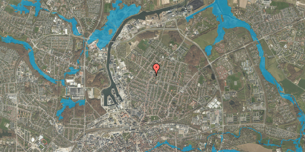 Oversvømmelsesrisiko fra vandløb på Skibhusvej 179, 3. tv, 5000 Odense C