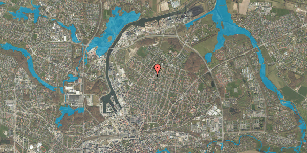 Oversvømmelsesrisiko fra vandløb på Skibhusvej 204, 5000 Odense C