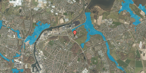Oversvømmelsesrisiko fra vandløb på Skibhusvej 375, 5000 Odense C