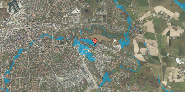 Oversvømmelsesrisiko fra vandløb på Skovmærkevej 18, 5220 Odense SØ