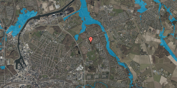 Oversvømmelsesrisiko fra vandløb på Slåenhaven 60, 5240 Odense NØ