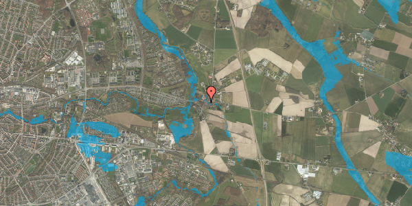 Oversvømmelsesrisiko fra vandløb på Staupudevej 4, 5240 Odense NØ
