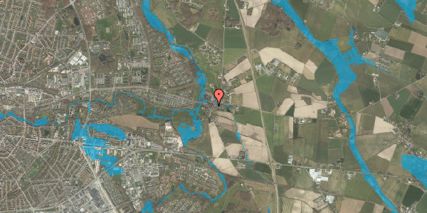 Oversvømmelsesrisiko fra vandløb på Staupudevej 8, 5240 Odense NØ