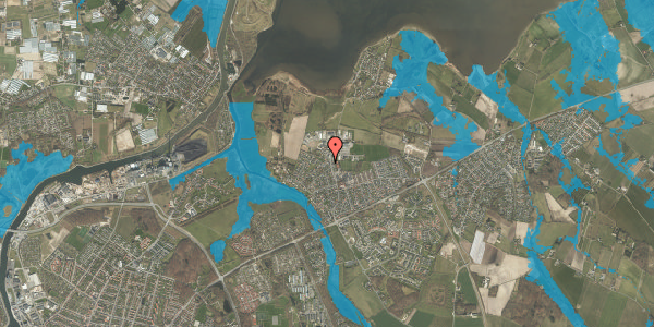 Oversvømmelsesrisiko fra vandløb på Strand Allé 27, 5240 Odense NØ