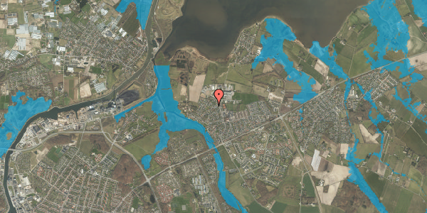 Oversvømmelsesrisiko fra vandløb på Strand Allé 34, 5240 Odense NØ