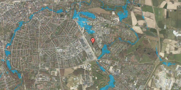 Oversvømmelsesrisiko fra vandløb på Sybergsvej 47, 5220 Odense SØ
