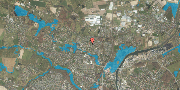 Oversvømmelsesrisiko fra vandløb på Søhustoften 94, 5270 Odense N