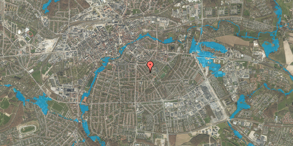 Oversvømmelsesrisiko fra vandløb på Tesdorpfsvej 32, 5000 Odense C