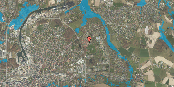 Oversvømmelsesrisiko fra vandløb på Tjørnehaven 240, 5240 Odense NØ