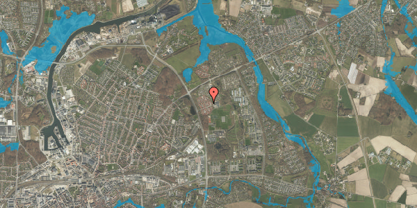 Oversvømmelsesrisiko fra vandløb på Tjørnehaven 262, 5240 Odense NØ