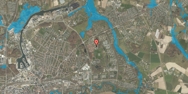 Oversvømmelsesrisiko fra vandløb på Tjørnehaven 320, 5240 Odense NØ