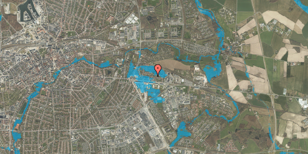 Oversvømmelsesrisiko fra vandløb på Toftevej 11, 5220 Odense SØ