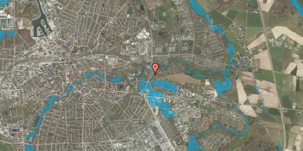Oversvømmelsesrisiko fra vandløb på Toftevej 49, . 1, 5220 Odense SØ