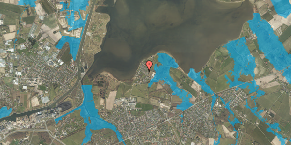 Oversvømmelsesrisiko fra vandløb på Tværvej 1, 5240 Odense NØ