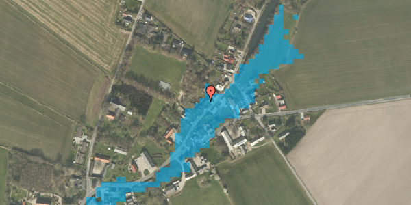 Oversvømmelsesrisiko fra vandløb på Vandmøllevej 10, 5220 Odense SØ