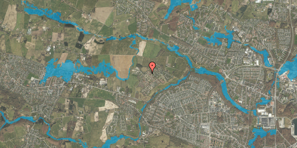 Oversvømmelsesrisiko fra vandløb på Villestoftehegnet 36, 5210 Odense NV