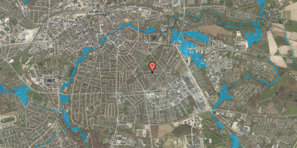 Oversvømmelsesrisiko fra vandløb på Vissenbjergvej 16, 5230 Odense M
