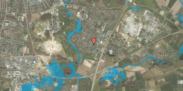 Oversvømmelsesrisiko fra vandløb på Vægtens Kvarter 283, 5220 Odense SØ