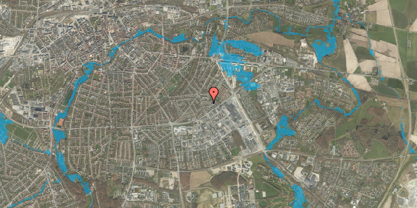 Oversvømmelsesrisiko fra vandløb på Zahrtmannsvej 13, 5230 Odense M