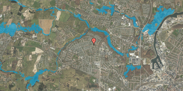 Oversvømmelsesrisiko fra vandløb på Ørnevej 174, 5210 Odense NV