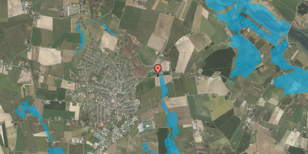Oversvømmelsesrisiko fra vandløb på Bakkevej 74, 5450 Otterup