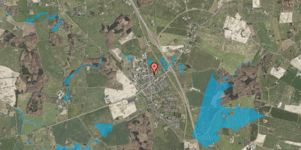 Oversvømmelsesrisiko fra vandløb på Egevænget 6, 5772 Kværndrup