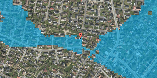 Oversvømmelsesrisiko fra vandløb på Bjørnøvej 16, 5700 Svendborg