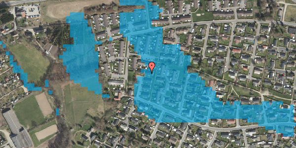 Oversvømmelsesrisiko fra vandløb på Bjørnøvej 92A, 5700 Svendborg