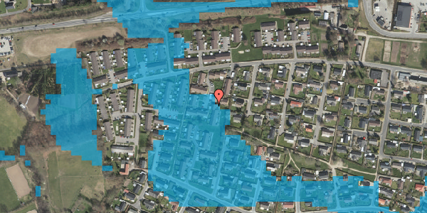 Oversvømmelsesrisiko fra vandløb på Hellet 73A, 5700 Svendborg