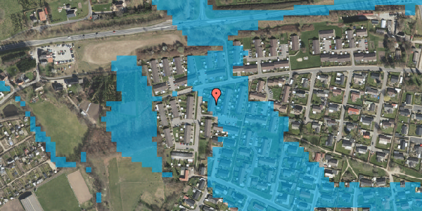 Oversvømmelsesrisiko fra vandløb på Hellet 87D, 5700 Svendborg