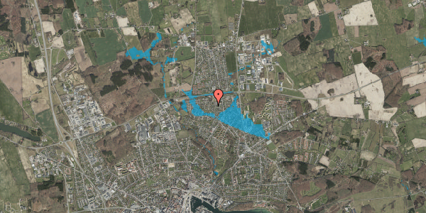 Oversvømmelsesrisiko fra vandløb på Helletoften 12, 5700 Svendborg