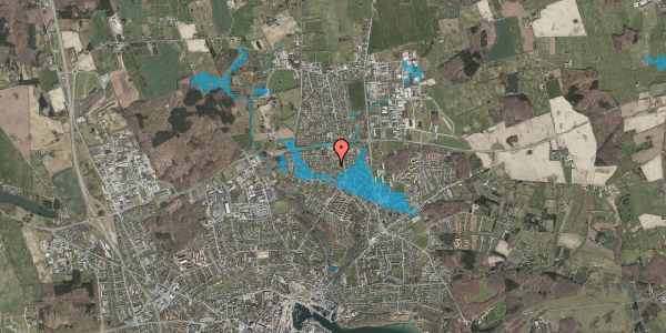 Oversvømmelsesrisiko fra vandløb på Helletoften 25, 5700 Svendborg