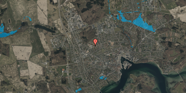 Oversvømmelsesrisiko fra vandløb på Jægermarken 10, 2. mf, 5700 Svendborg