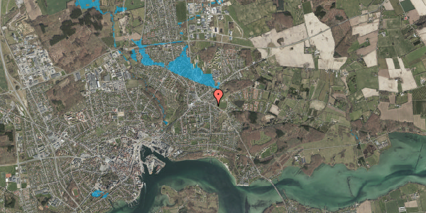 Oversvømmelsesrisiko fra vandløb på Linkenkærsvej 8, 5700 Svendborg
