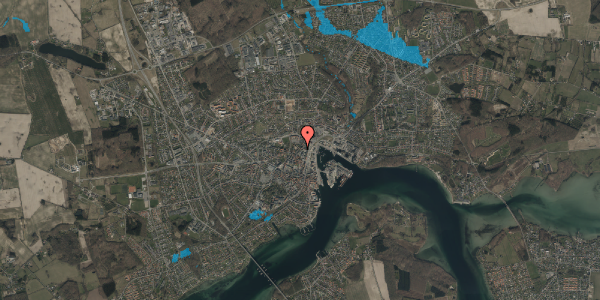 Oversvømmelsesrisiko fra vandløb på Møllergade 62, 1. th, 5700 Svendborg