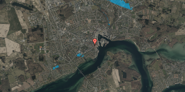 Oversvømmelsesrisiko fra vandløb på Skattergade 5, st. , 5700 Svendborg