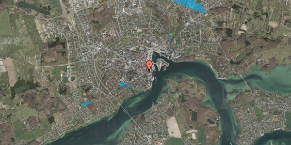 Oversvømmelsesrisiko fra vandløb på Skattergade 22, 5700 Svendborg