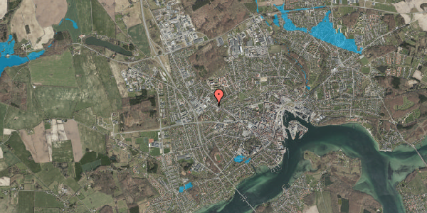 Oversvømmelsesrisiko fra vandløb på Vestergade 135, 5700 Svendborg
