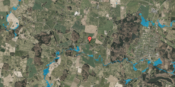 Oversvømmelsesrisiko fra vandløb på Banggårdsvej 40, 5474 Veflinge