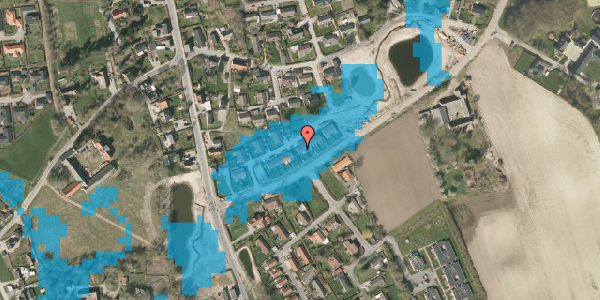 Oversvømmelsesrisiko fra vandløb på Kirkebjerg 59, 5690 Tommerup