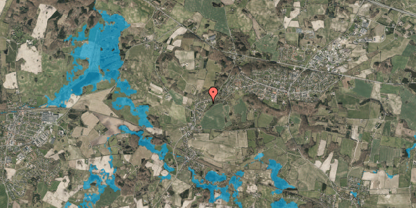 Oversvømmelsesrisiko fra vandløb på Lundager 44E, 5492 Vissenbjerg