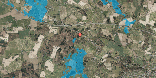 Oversvømmelsesrisiko fra vandløb på Østerskovvej 10, 5492 Vissenbjerg